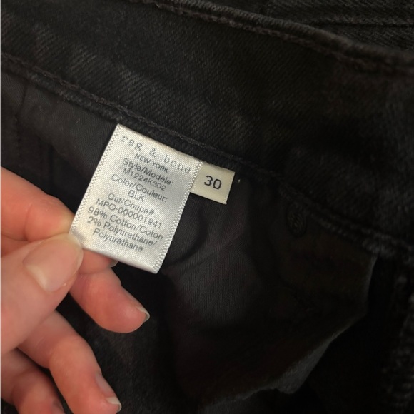 Rag & Bone Men’s Black Fit 1 Extra Slim 30 - Picture 8 of 9